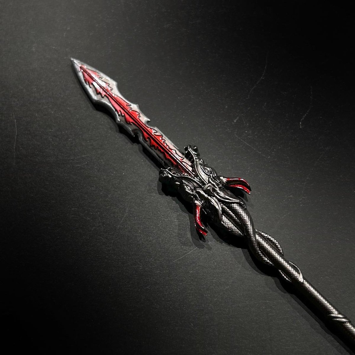 武具　槍　武装具　柄　繋ぎ Amazon.co.jp: 【さくら造形 S036】樹脂製 槍頭 十文字槍 穂先