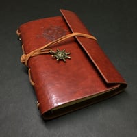 『航海士の手帳・鳶色』　レザー製表紙
