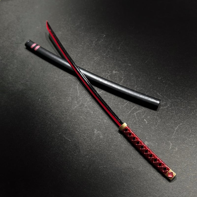 MDD用武具】鍔なし日本刀・1/4スケール・約25cm・金属製スケール