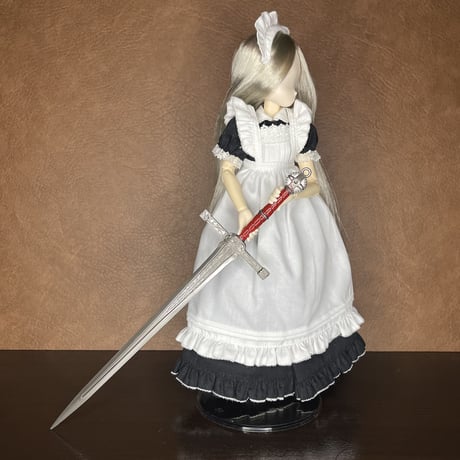 『君王直剣』22cm　剣　金属製スケール模型  s-015