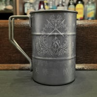 『祈りてに献花』金属コップ　天界追悼庁・VI枚羽追悼庁官標準支給品　黒機ひつじＸ蒸気傑克コラボグッズ