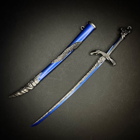 『龍鱗』22cmブレード　金属製スケール模型  s-021