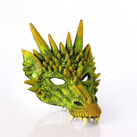 【黒・紅・緑・紫・青・黄】ドラゴンマスク