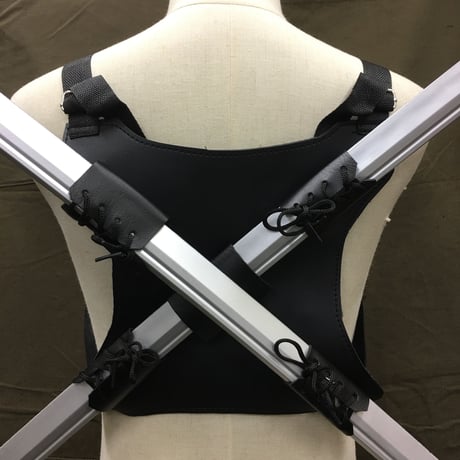 クロス剣帯　レザーホルスター　リュック