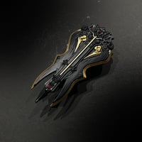 『盾・血雲』約10.5㎝　長刀　金属製スケール模型