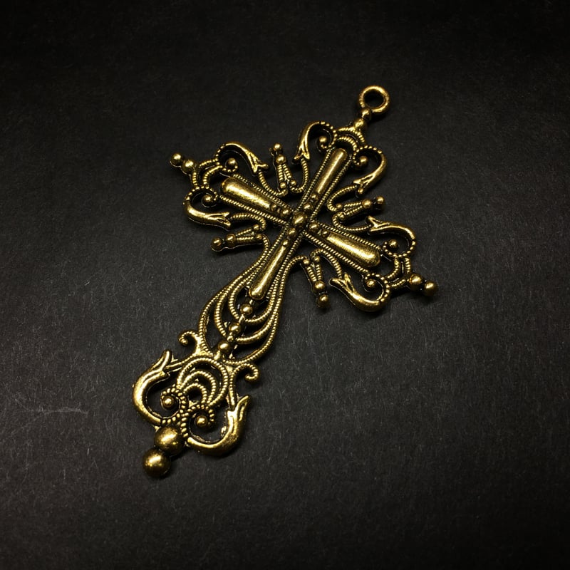 金色の十字架』金属素材 63mm | ジャッキーの隠れ家（Jacky'sHideout）