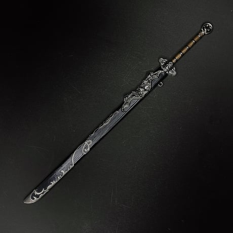 『唐横刀』30㎝　ロングブレード　金属製スケール模型  s-033
