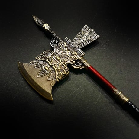 『礼器・銅鉞』約22㎝　金属製スケール模型