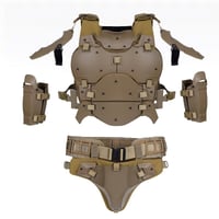 『ARMOR SUIT』カーキ　胴・肩・腕・腰・股　セット　MOLLEシステム対応