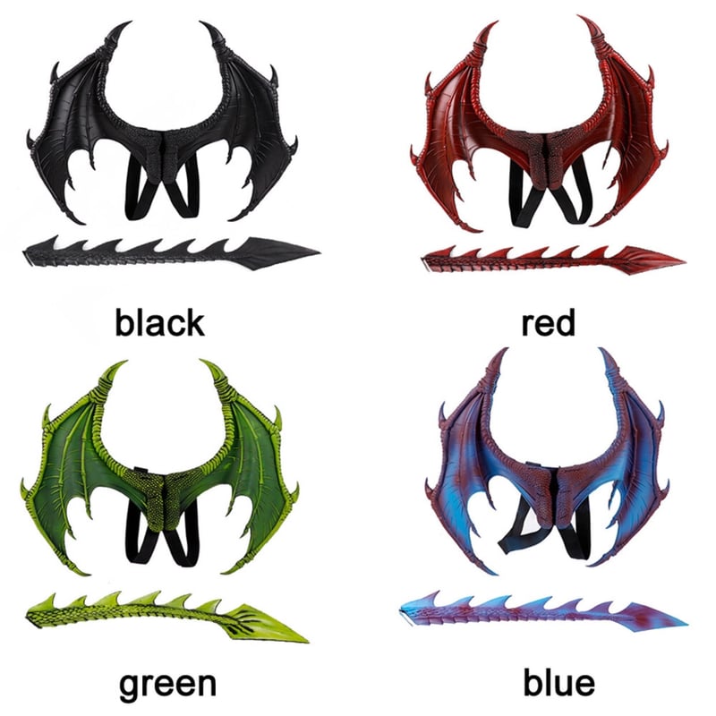黒・紅・緑・紫】ドラゴンセット(翼・尻尾) | ジャッキーの 黒・紅・緑・紫】ドラゴンセット(翼・尻尾) | ジャッキーの