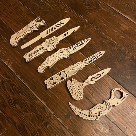 木製　クラフトトランスナイフ　完成品