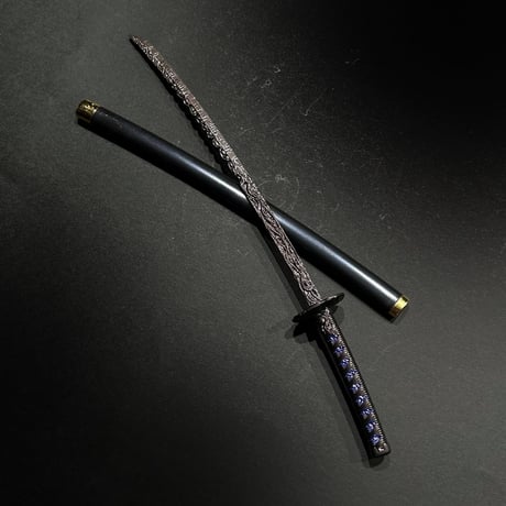 【MDD用武具】隕鉄の日本刀・1/4スケール・約25cm・金属製スケール模型007