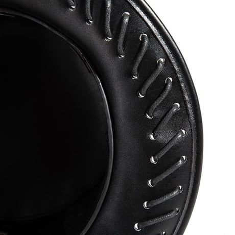 【革と釘の礼帽】ショットタイプレザーハット