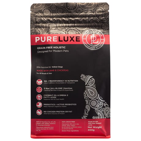 PURELUXE ピュアラックス エリートニュートリション ドッグフード ラムドッグ 400g