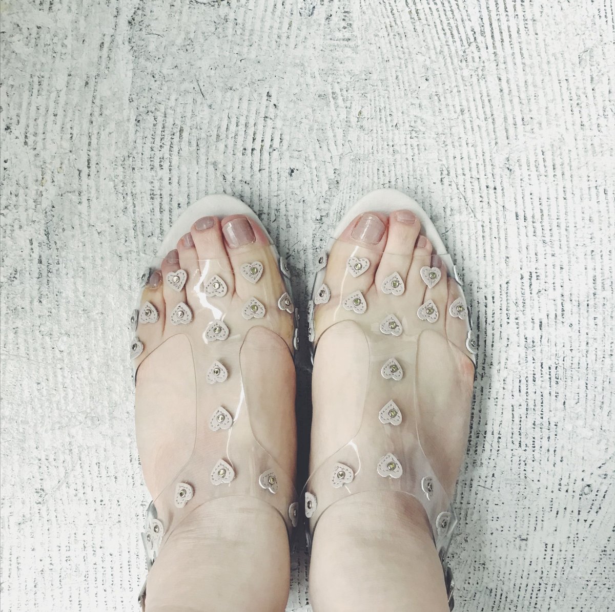 F-TROUPE fur sandal ファー スタッズ PVC サンダル