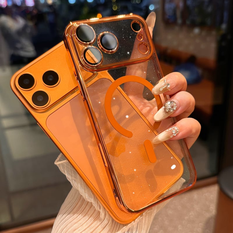 キラキラ MagSafe iPhone17/17Proケース 星の空 輝く iPhone16P