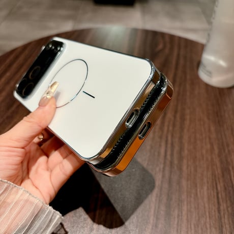 耐衝撃耐久性 iPhone17pro/16promaxカバー レンズ保護 Magsafe対応 iPhone15pro/14/13カバー 丈夫 高級感 [M5372]