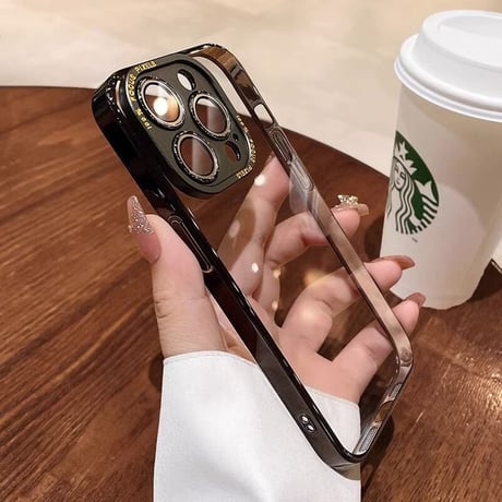 カメラレンズ保護 iPhone15Pro/16ProMaxケース 高級感耐衝撃 iPhone14pro/13Proクリアケース 耐久性 丈夫 高透明[M3580]