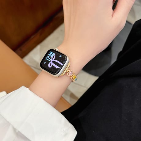 ジュエリーハート AppleWatchバンド ダイヤ メタル AppleWatchベルト Series 11/10/9/8 SE3/2  Ultra3/2/1 高級感高品質 上品[M6485]