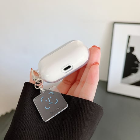【Airpods 4】顔認証Face ID  airpodspro3/2ケース  同系小物付き クリア airpodsproカバー    かわいい 個性 男女兼用[M1609]