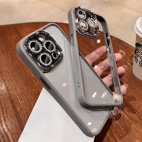 大人気 iPhone16pro/16plusケース キラキラカメラカバー 黄ばまない  iphone15pro/14/13/12proケース 丈夫 シック[M3861]