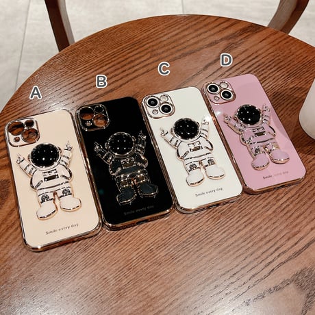 宇宙飛行士 iphone14/13promaxケース  スタンド機能 iphone12/11promaxカバー  高品質  可愛い[M2056]