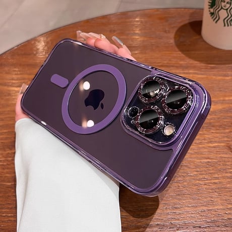 黄ばまない Magsafe対応 iPhone15/15Proケース 全面保護 iPhone14/13/12proカバー 高級感 高透明 頑丈 [M3962]