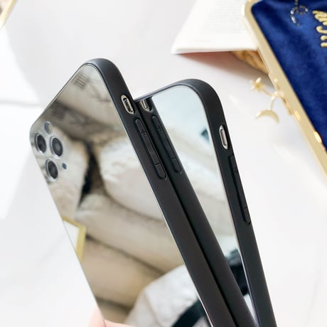 鏡面iphone12pro/12miniケース ミラーiphoneXS/11proケース ガラススマホケース おしゃれさんむけ 化粧かがみアイフォンSEケース GIRLS M81