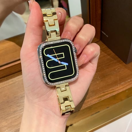 高級感 Apple watch Series10バンド おしゃれ金属 アップルウォッチバンド Ultra series8 7 6 5 4  3 2 SE SE2 高品質 セレブ愛用[M5201]