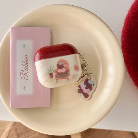 Bear Airpods 4ケース 熊キーホルダー Airpods3/2カバー Airpodspro2/pro リング めっちゃ可愛い[M5016]