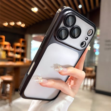 指紋防止 iPhone17ProMaxケース 頑丈レンズカバー付 iPhone17Proケース 薄型軽量 iPhone17 肌にやさしい  [M5690]