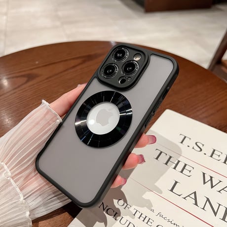 マグセーフ対応 iphone14/14proケース 指紋防止 アイフォン12/13proケース ブラック系 頑丈 ギフトにおすすめ[M3210]