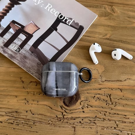 大理石調 Airpods４ケース グラデーションカラー Airpods3/Pro2ケース airpodsproカバー リング付き ギフトにおすすめ[M5161]