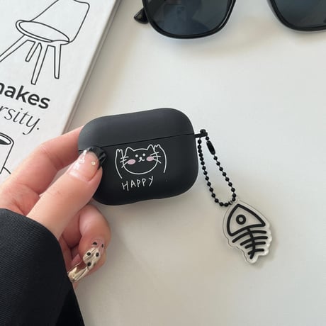 指紋防止 AirPodsPro2/Airpods3ケース かわいい猫/犬ちゃん airpods2ケース お揃い ギフトにおすすめ[M3948]