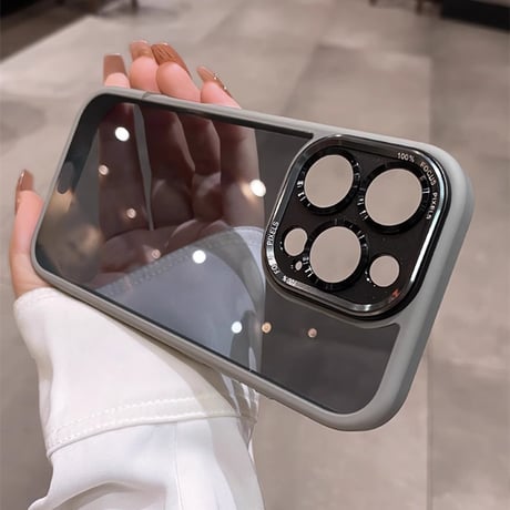 金属カメラカバー iPhone16Pro/16ケース耐衝撃 黄ばまないiphone15pro/14/13promax/12カバー シンプル 高品質[M4767]