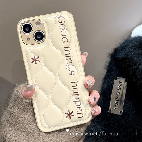 ダウン iPhone14/14Proケース 淡色  iPhone13/12/11カバー オシャレ 手触りいい カメラカバー ギフトにおすすめ[M2671]