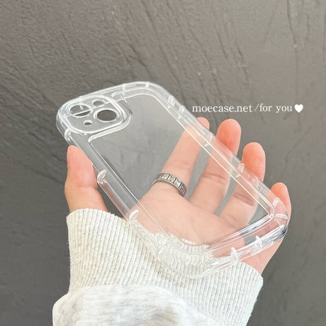耐衝撃 透明iPhone14/15ケース クリアアイフォン13/12proカバー 全面保護 使いやすい 落下防止枠 トレンド [M2778]