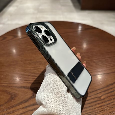 スタンド付高透明 iPhone14/15ケース 高級感高品質 iPhone13/12/11カバー 枠 滑りにくい オシャレ 男女向け シンプル多機能[M3044]