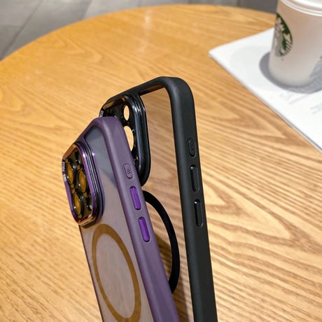 ナチュラルチタン iPhone15pro/15promaxケース ブラックチタン Magsafe対応 iPhone14/13proカバー  高級感 耐久性耐衝撃[M3571]