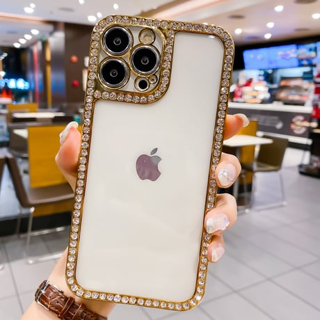 ジュエルデコiphone13/12proケース オシャレ キラキラ iphone11pro/XSカバー  ファッション 綺麗 クリアカバー[M1653]