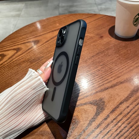 マグセーフ対応指紋付かない iphone14/14proケース 頑丈 iphone13/12pro/11proカバー 半透明 軽量 男女兼用 全面保護 [M3250]