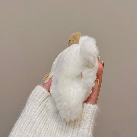 可愛い犬ちゃん airpods3ケース ぬいぐるみdog airpodsproカバー  高品質 可愛い動物デザイン 温かい フック付M1298
