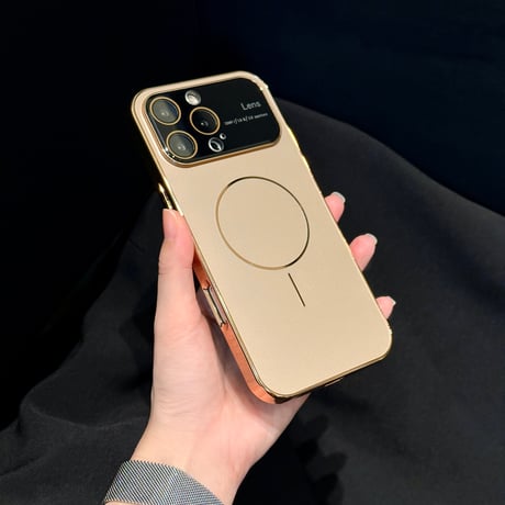 耐衝撃耐久性 iPhone17pro/16promaxカバー レンズ保護 Magsafe対応 iPhone15pro/14/13カバー 丈夫 高級感 [M5372]