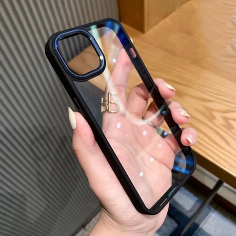 iPhone15/15Proケース クリア 高透明 黄ばまない 金属レンズ枠  頑丈 for iPhone12/13/14カバー オシャレさんにおすすめ[M3503]