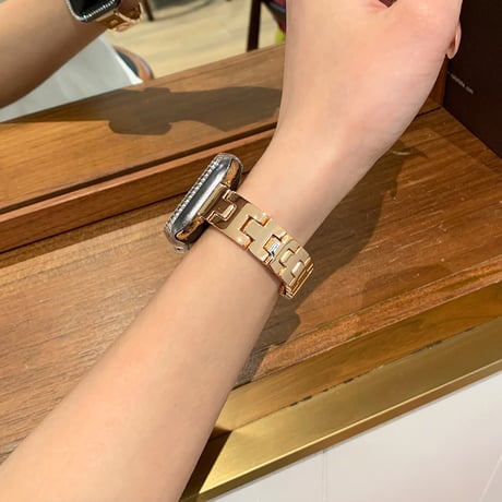 高級感 Apple watch Series10バンド おしゃれ金属 アップルウォッチバンド Ultra series8 7 6 5 4  3 2 SE SE2 高品質 セレブ愛用[M5201]