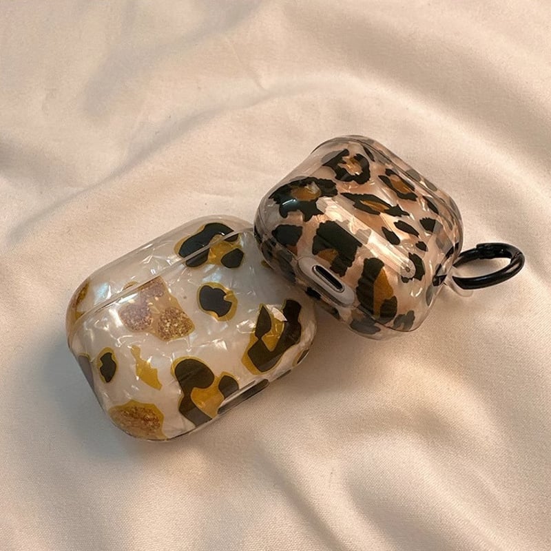 AirPods Pro 本体 ホワイト ヒョウ柄ケース付き AirPods Pro 本体 ホワイト ヒョウ柄ケース付き Airpodsケース