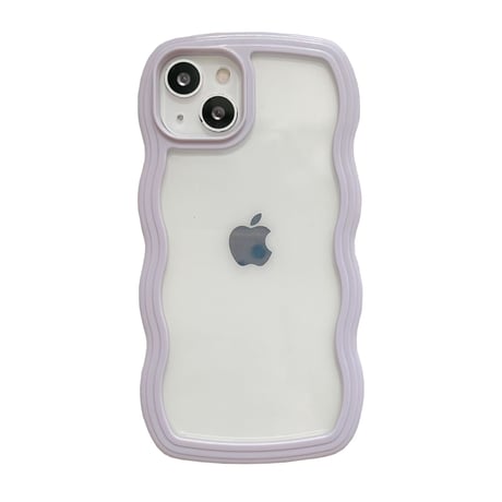 【iPhone16対応】波デザインの枠 iphone15/14/13/12promaxケース  耐衝撃 クリア iphone11/XSMAXカバー  頑丈 耐久性 人気品[M1732]