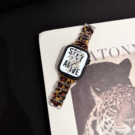 ヒョウ柄 Apple watch10/9 バンド Ultra series8 7 6 5 4  3 2 SE SE2 オシャレアップルウォッチベルト アニマル柄 高級感[M5122]