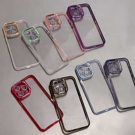 高透明 iPhone15/15proケース 滑り止め 丈夫iphone14Pro/13promaxケース 黄ばまない 画質に影響しないレンズフィルム付[M3738]