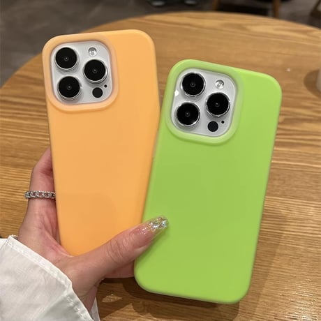 指紋防止 シリコンiPhone15/15pro/15plusケース  手さわりいい丈夫 iPhone14pro/13/12カバー シンプル風[M3938]